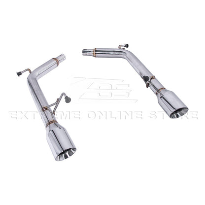 2007-2014 Infiniti G35 G37 Sedan Muffler Delete Axle Back Dual Burnt Tips Exhaust image 1