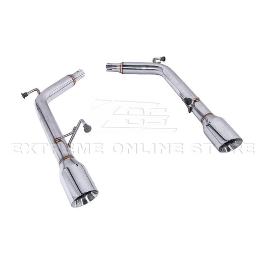 2007-2014 Infiniti G35 G37 Sedan Muffler Delete Axle Back Dual Burnt Tips Exhaust image 1
