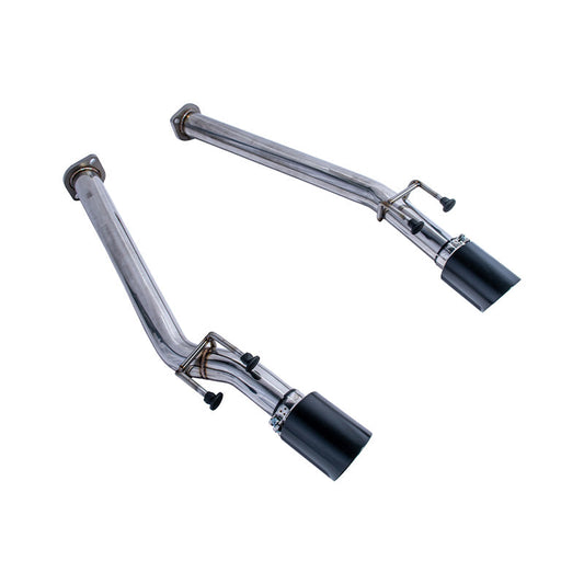 2005-06 Pontiac GTO T-304 Muffler Delete Axle Back Dual Black Tips Exhaust image 1