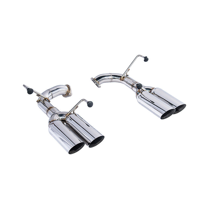 2015-21 Subaru WRX | Boso Style Muffler Delete Quad Tips Axle Back Exhaust image 1