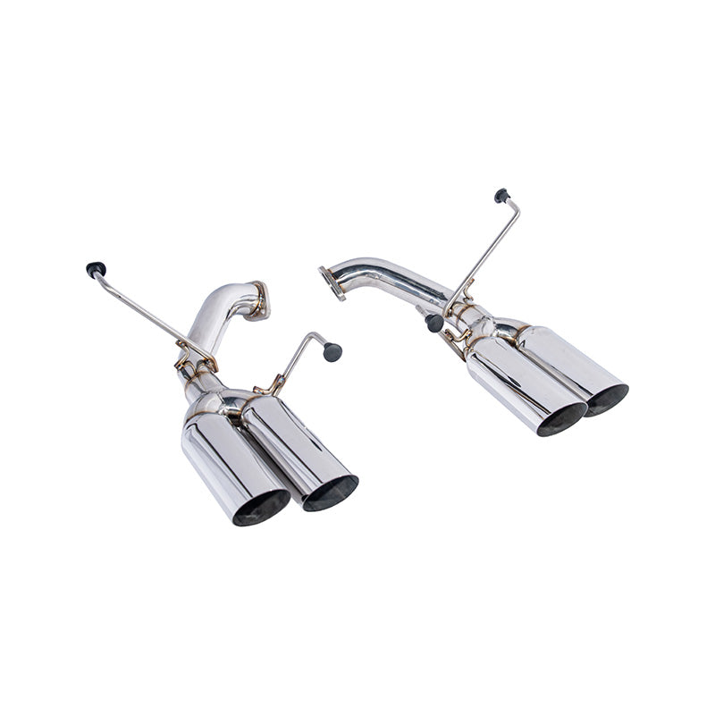 2022-Up Subaru WRX | Boso Muffler Delete Quad Burnt Tips Axle Back Exhaust image 2