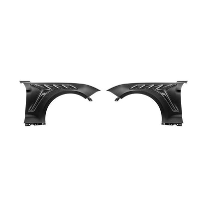 2018-23 Ford Mustang S550 | GTD Style Primed Black Front Side Vented Fenders image 20