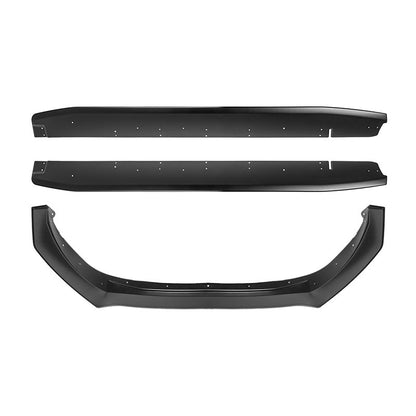 2022-Up Toyota GR86 CS Style Matte Black Front Splitter Lip Side Skirts Kit image 1