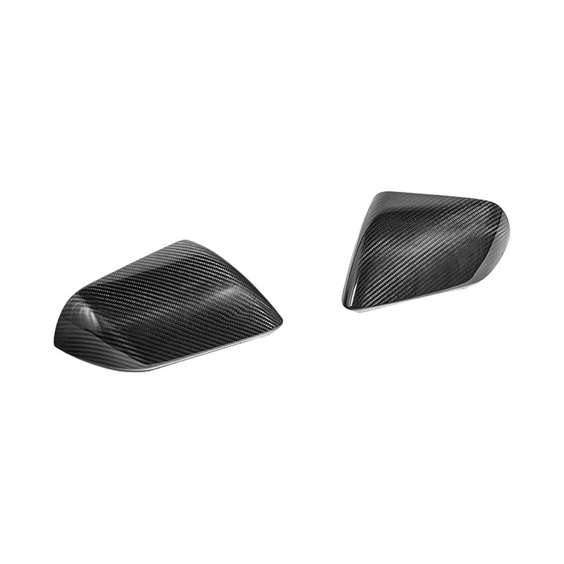 2015-23 Ford Mustang DRY CARBON FIBER Overlay Mirror Cap Cover Pair image 1
