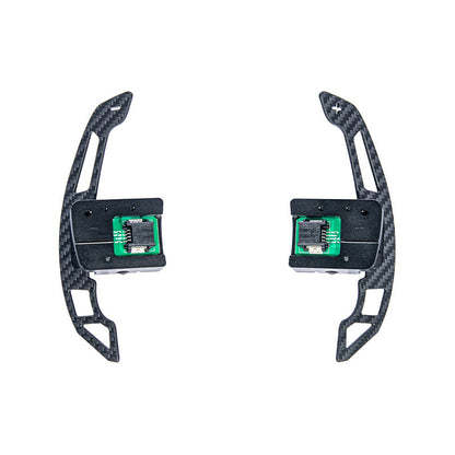 2015-23 Ford Mustang Steering Wheel Magnetic Paddle Shifter Pair image 2