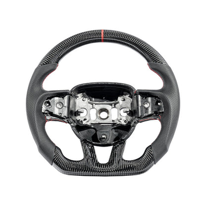 2015-Up Durango Carbon Fiber Peforated Leather Steering Wheel image 1