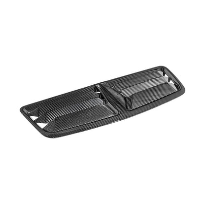 2024-Up Ford Mustang DRY CARBON FIBER Front Upper Hood Vent Insert Cover image 1