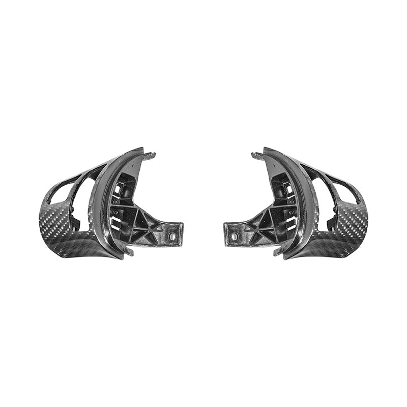 Corvette C6 Dry Carbon Fiber Steering Wheel Button Control Bezel Covers image 15