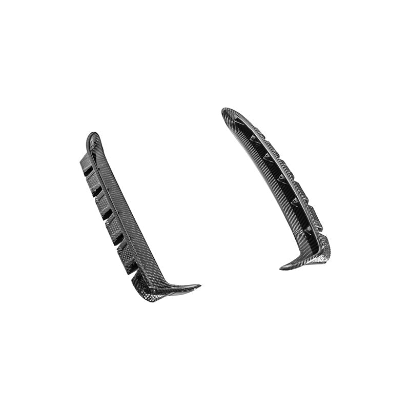 2015-20 Ford Mustang DRY Carbon Fiber Front Side Fender Vent Cover image 1