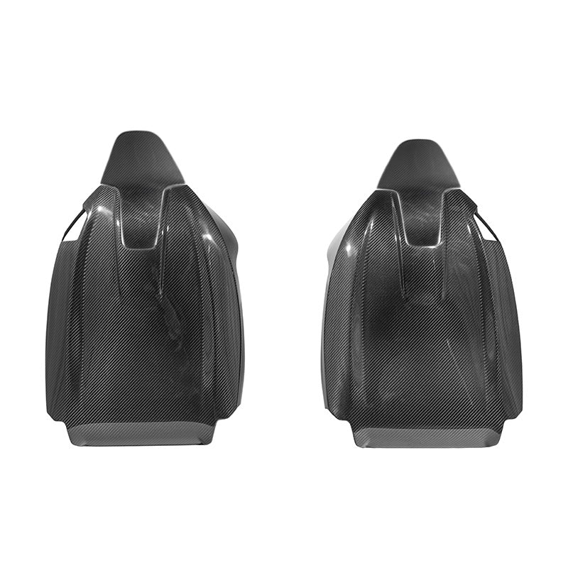 BMW G87 G82 M2 M4 Dry CARBON FIBER Tape-On Full Seat Back Cover Pair image 2
