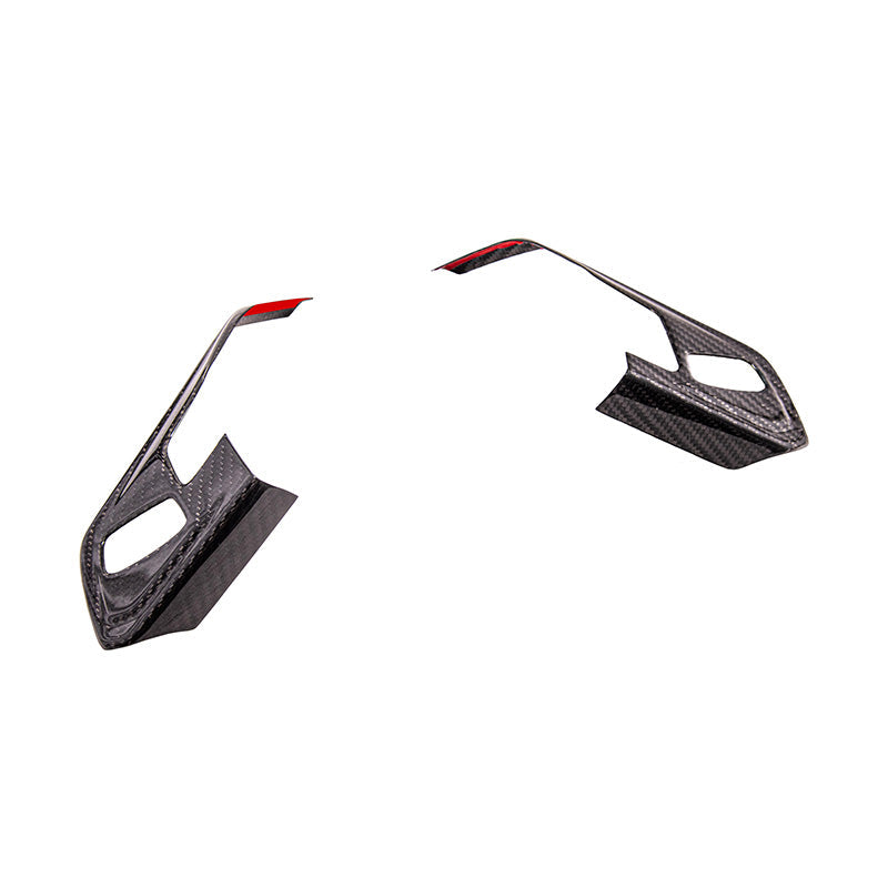 Corvette C8 DRY CARBON FIBER Steering Wheel Trim Cover image 2