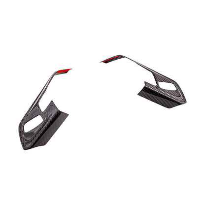 Corvette C8 DRY CARBON FIBER Steering Wheel Trim Cover image 2