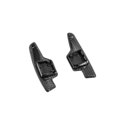 2020-Up Corvette C8 DRY CARBON FIBER Steering Wheel Paddle Shifters Replacement image 2