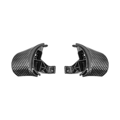2006-13 Corvette C6 CARBON FIBER Perforated Leather Red Stripe Steering Wheel image 49