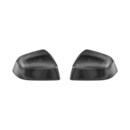 2025-Up Tesla Model Y Dry Carbon Fiber Tape On Side Mirror Cap Covers Pair image 2