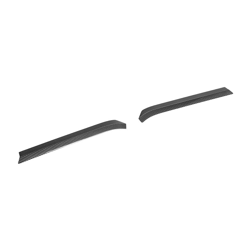 Corvette C8 Z06 DRY CARBON FIBER High Wing Spoiler Wicker Bill Extension image 2