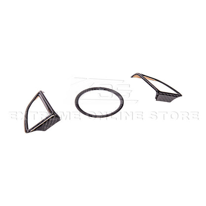 2019-24 Camaro Dry Carbon Fiber Steering Wheel Trim Cover image 1