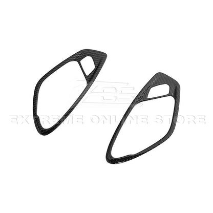 2019-24 Camaro Dry Carbon Fiber Interior Door Handle Cover image 1