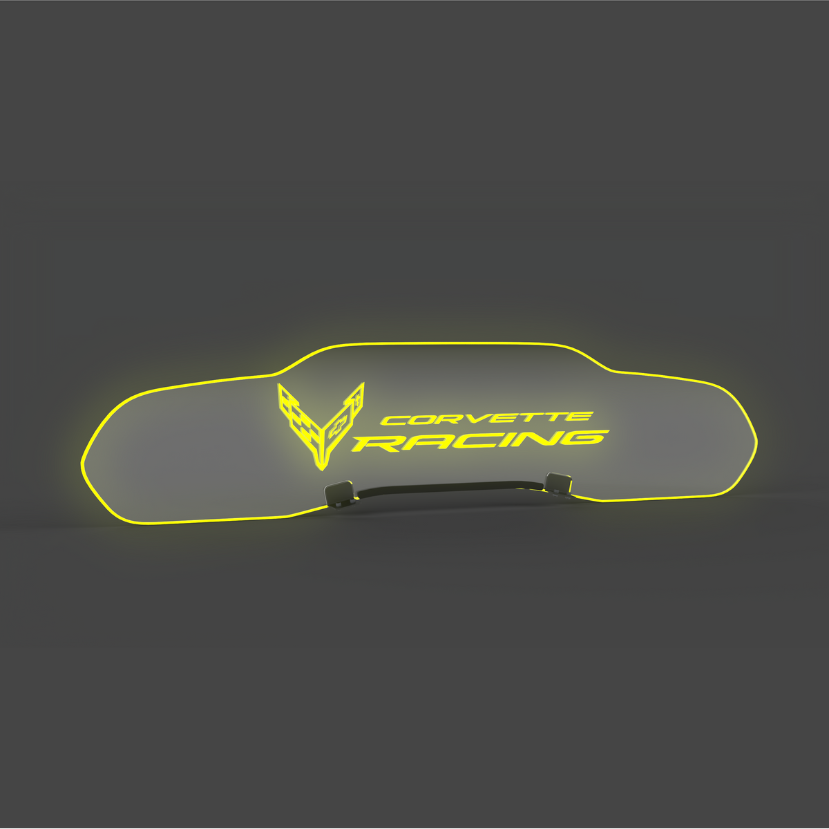 WindRestrictor® C8 Coupe Rear Add On Glow Plate image 20