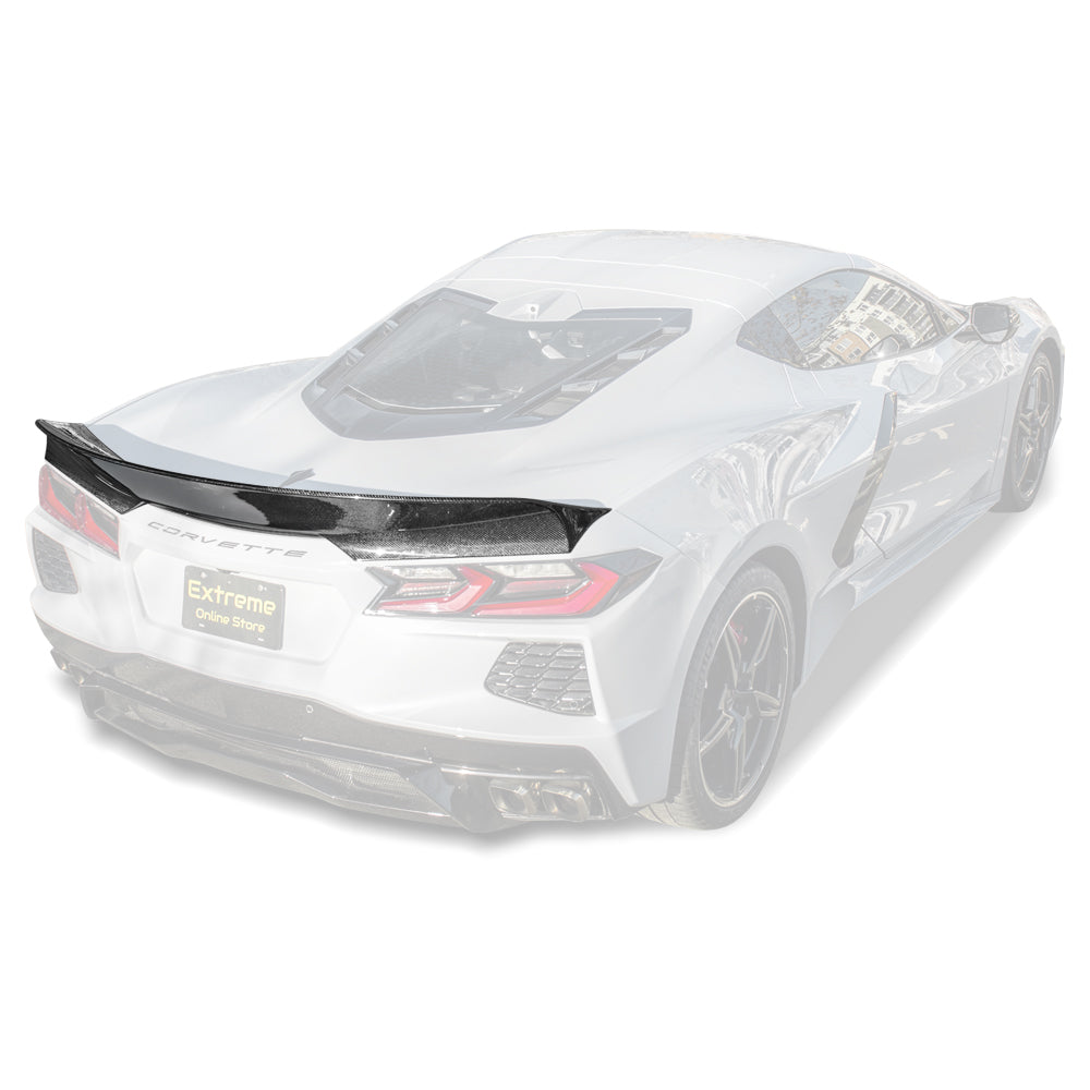 Ducktail Package Corvette C8 Stingray Rear Trunk Spoiler image 1