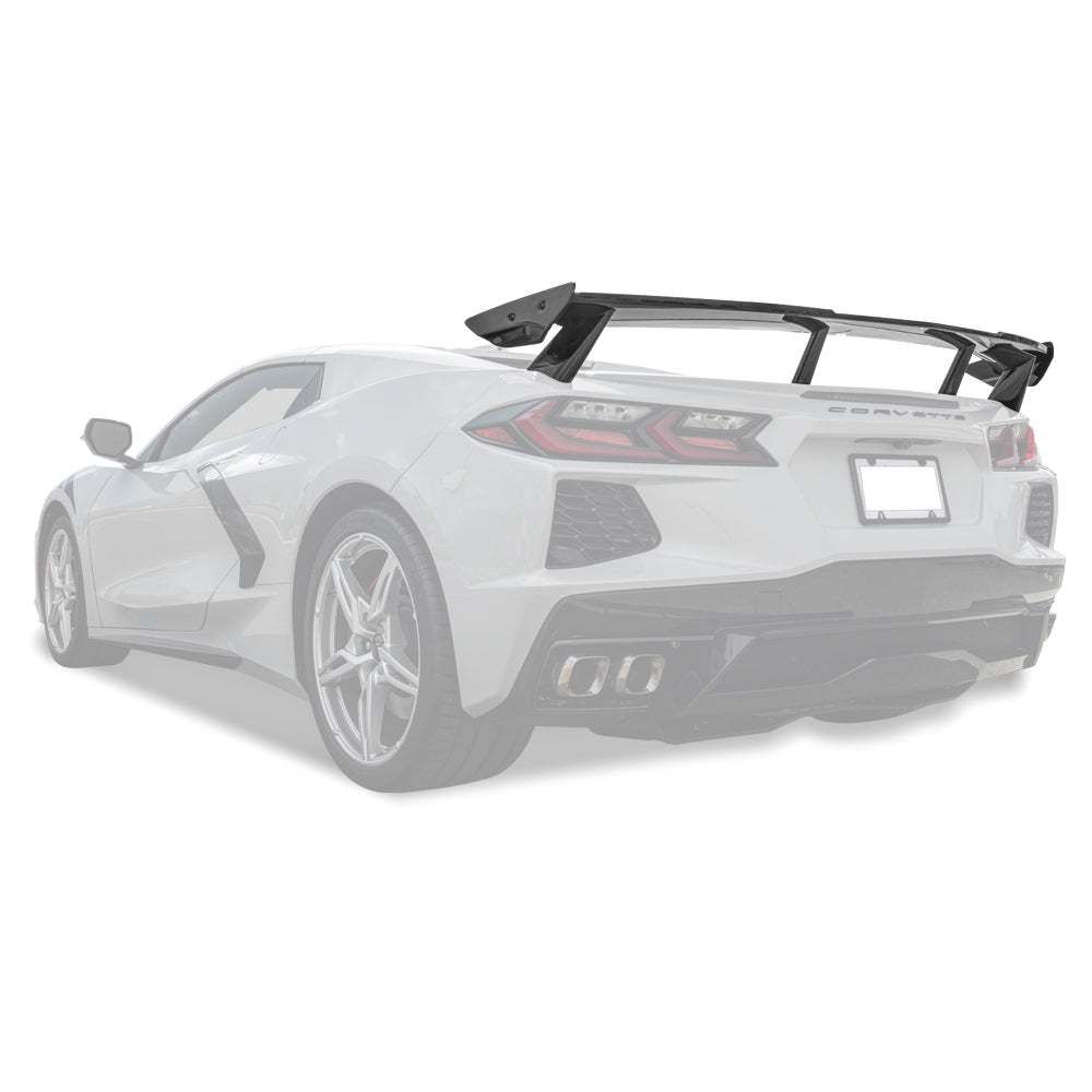 5VM Package Corvette C8 Stingray DRY CARBON FIBER Rear Spoiler image 3