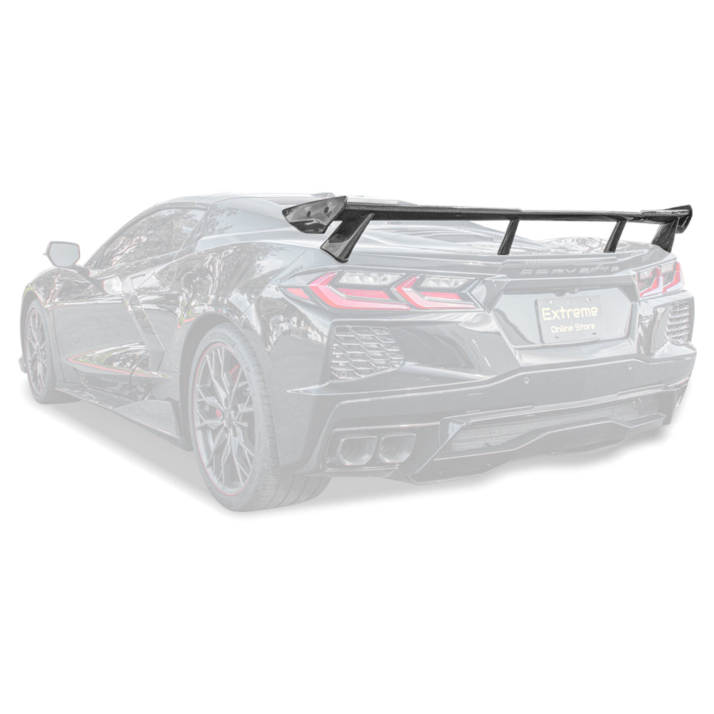 5VM Package Corvette C8 Stingray DRY CARBON FIBER Rear Spoiler image 1