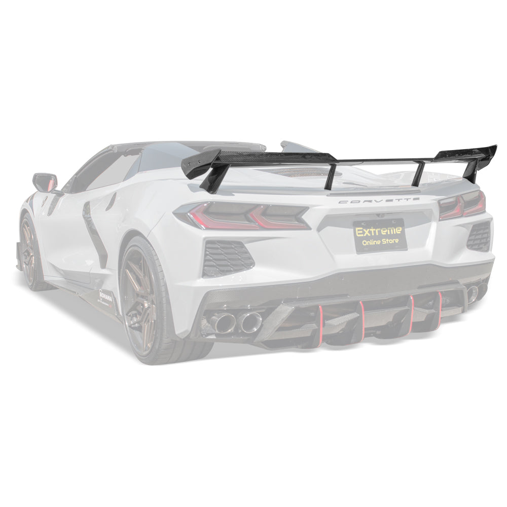 Corvette C8 Stingray Rear Spoiler [5VM  Wickerbill Package] image 1