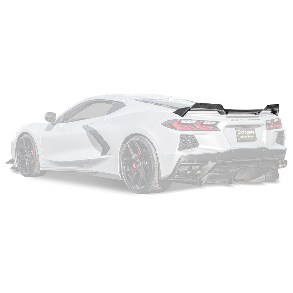Z51 Wickerbill Package Corvette C8 Stingray Rear Trunk Spoiler image 48