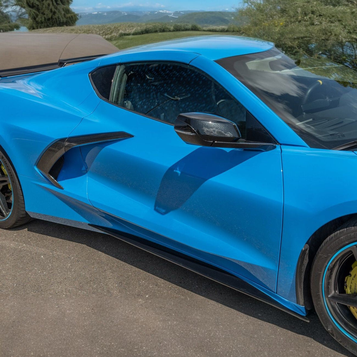 Corvette C8 Carbon Fiber Replacement Side Door Handles image 4