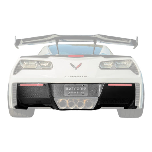 Corvette C7 DRY CARBON FIBER Rear Bumper Diffuser image 1