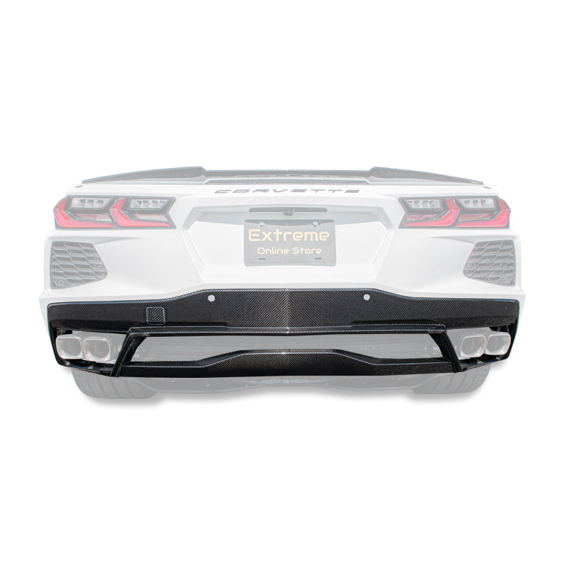 Chevrolet Corvette C8 DRY CARBON FIBER Rear Diffuser image 1