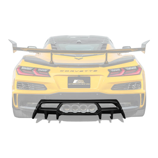 2023-Up Corvette C8 Z06 Rear Bumper Finned Diffuser image 1