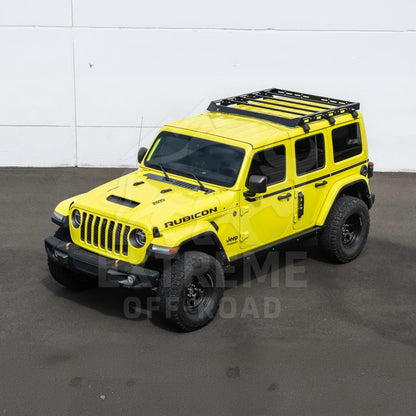 2018-Up Jeep Wrangler JL Carbon Steel Black Top Roof Cargo Rack image 5