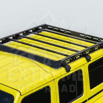 2018-Up Jeep Wrangler JL Carbon Steel Black Top Roof Cargo Rack image 14
