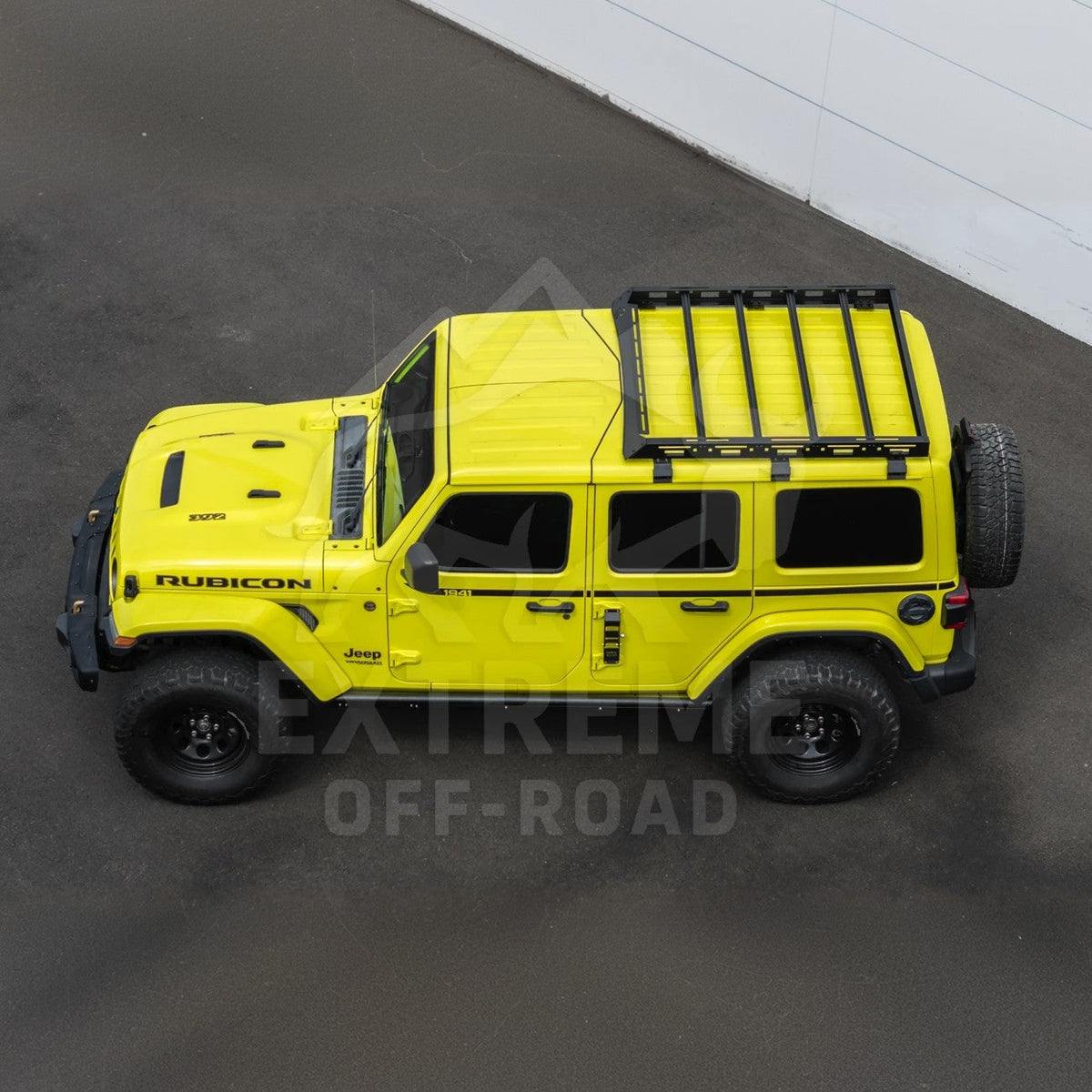 2018-Up Jeep Wrangler JL Carbon Steel Black Top Roof Cargo Rack image 6