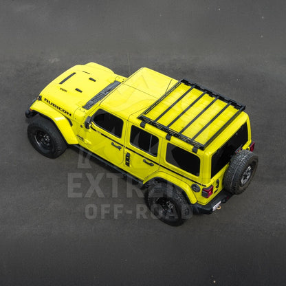 2018-Up Jeep Wrangler JL Carbon Steel Black Top Roof Cargo Rack image 10