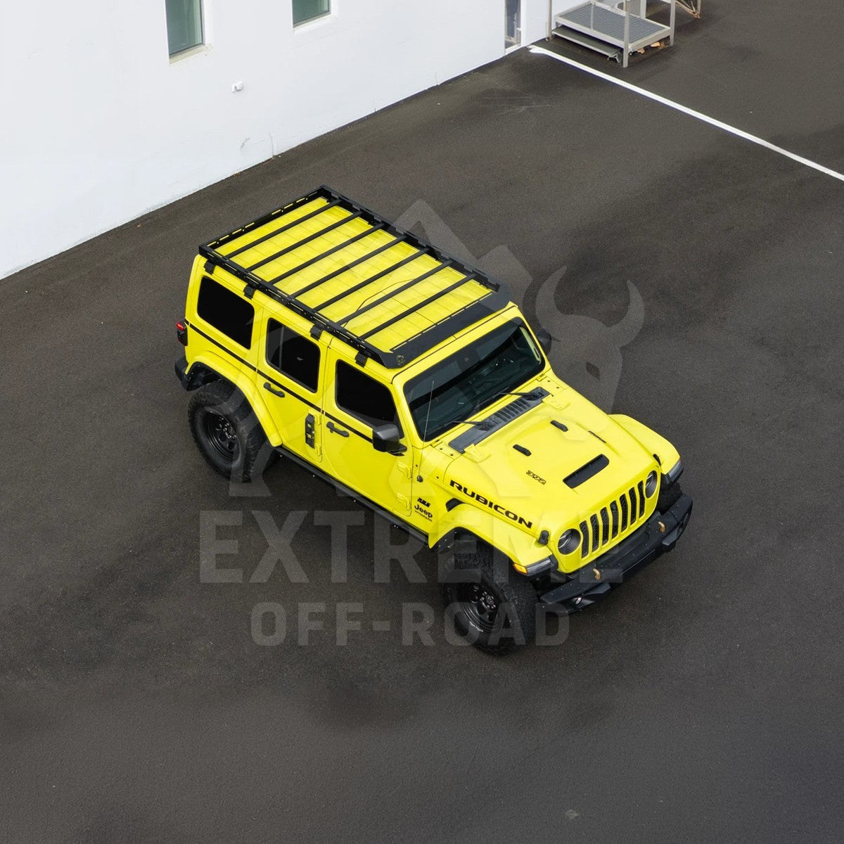 2018-Up Jeep Wrangler JL Carbon Steel Black Top Roof Cargo Rack image 38