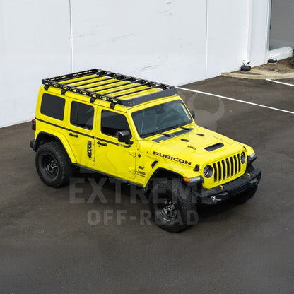 2018-Up Jeep Wrangler JL Carbon Steel Black Top Roof Cargo Rack image 39