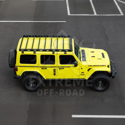 2018-Up Jeep Wrangler JL Carbon Steel Black Top Roof Cargo Rack image 44