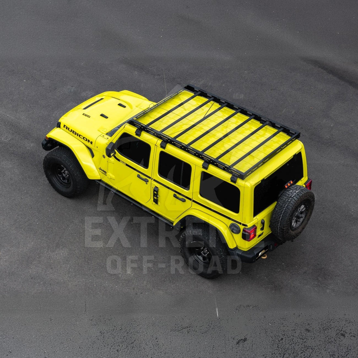 2018-Up Jeep Wrangler JL Carbon Steel Black Top Roof Cargo Rack image 45