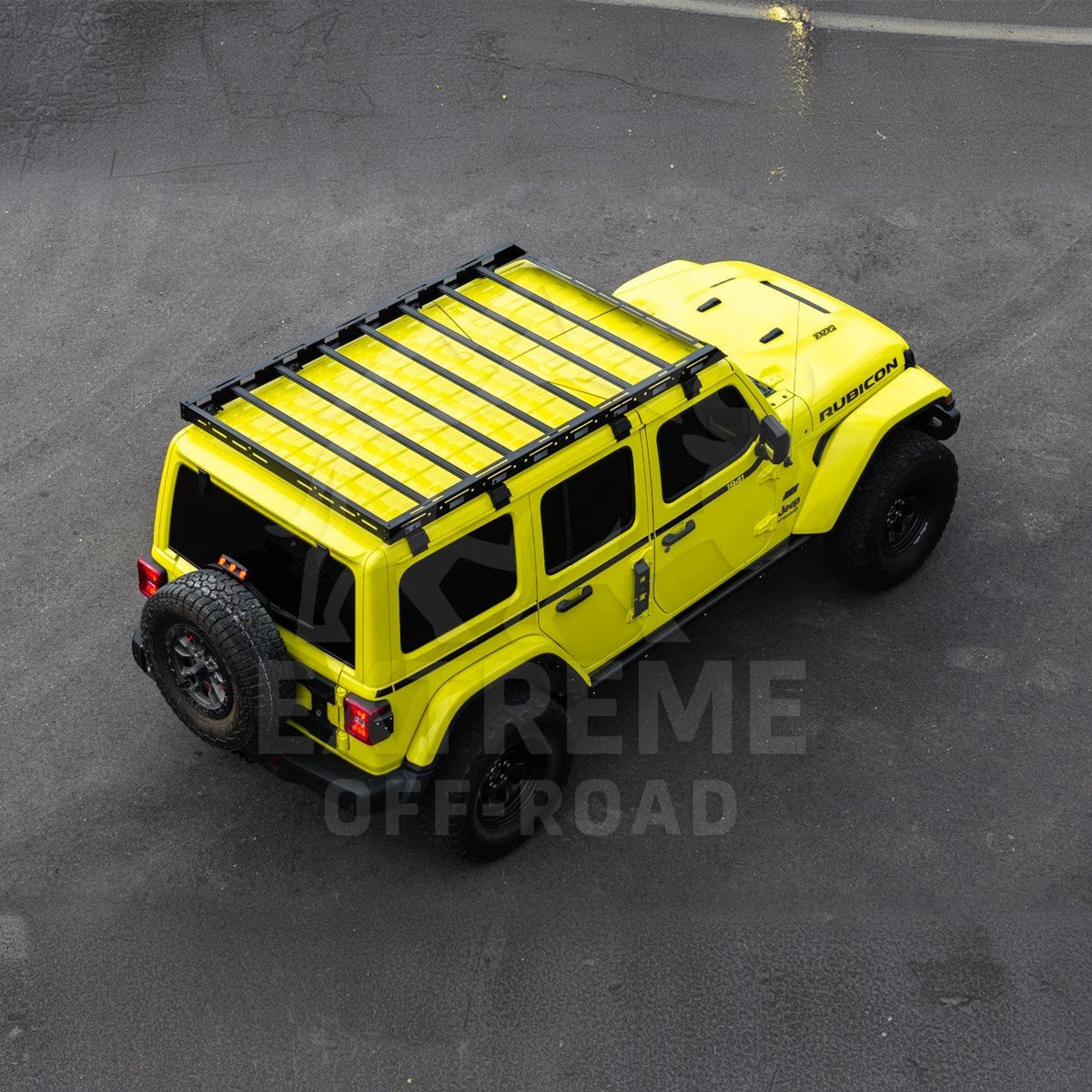2018-Up Jeep Wrangler JL Carbon Steel Black Top Roof Cargo Rack image 46