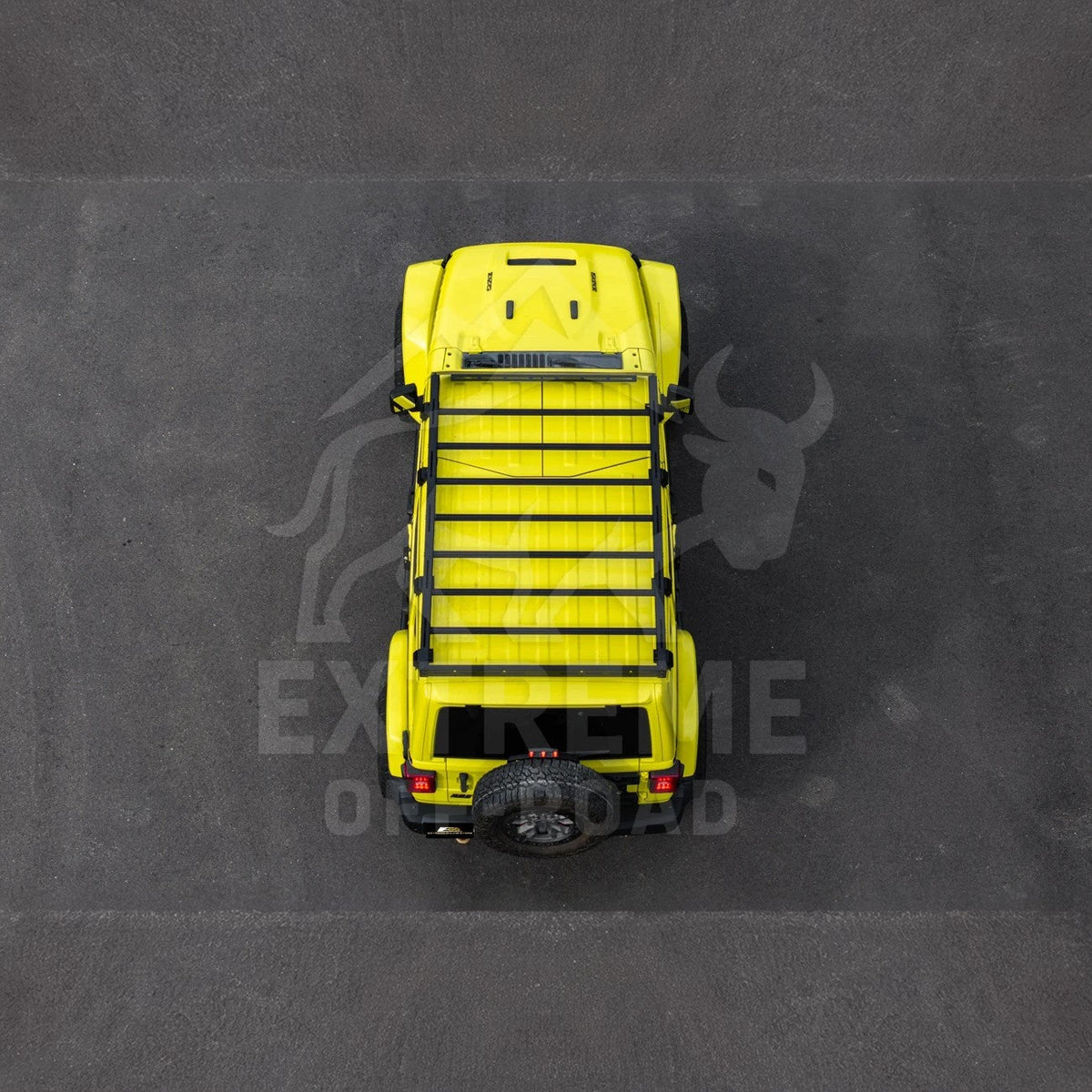 2018-Up Jeep Wrangler JL Carbon Steel Black Top Roof Cargo Rack image 47