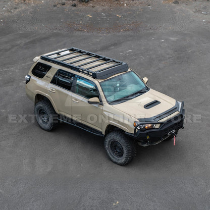 2010-24 Toyota 4Runner V2 Carbon Steel Black Top Roof Rack Cargo Carrier image 5
