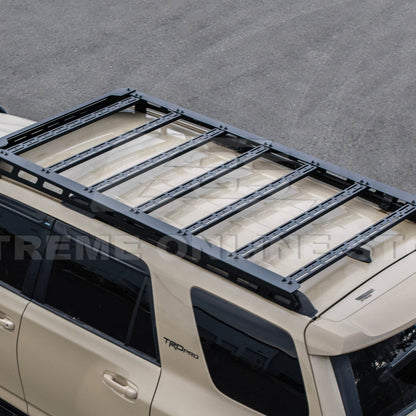 2010-24 Toyota 4Runner V2 Carbon Steel Black Top Roof Rack Cargo Carrier image 15