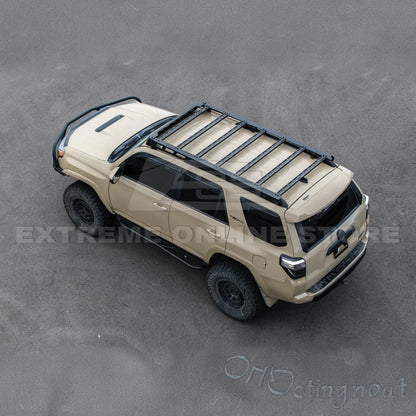 2010-24 Toyota 4Runner V2 Carbon Steel Black Top Roof Rack Cargo Carrier image 8