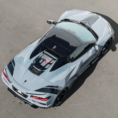 2020-Up Corvette C8 Convertible Rear Hatch Upper HTC Tonneau Window Inserts image 5