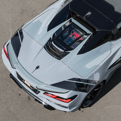 2020-Up Corvette C8 Convertible Rear Hatch Upper HTC Tonneau Window Inserts image 7