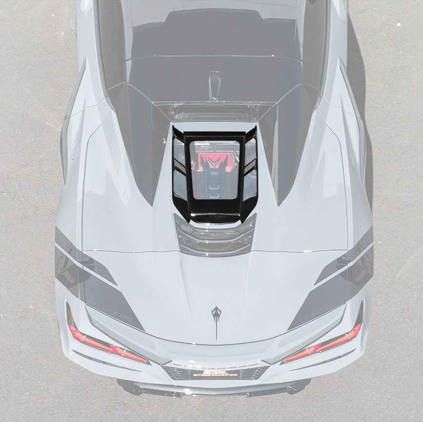 2020-Up Corvette C8 Convertible Rear Hatch Upper HTC Tonneau Window Inserts image 3