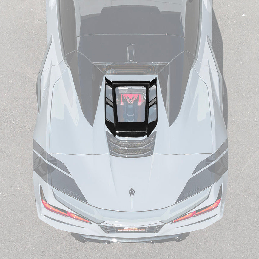 2020-Up Corvette C8 Convertible Rear Hatch Upper HTC Tonneau Window Inserts image 1