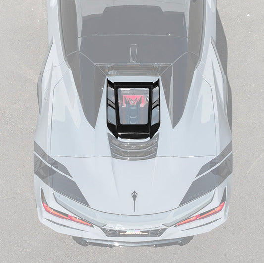 2020-Up Corvette C8 Convertible Rear Hatch Upper HTC Tonneau Window Inserts image 1